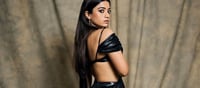 Rashmika Mandanna Teases Our Mood In Shimmery Black Saree